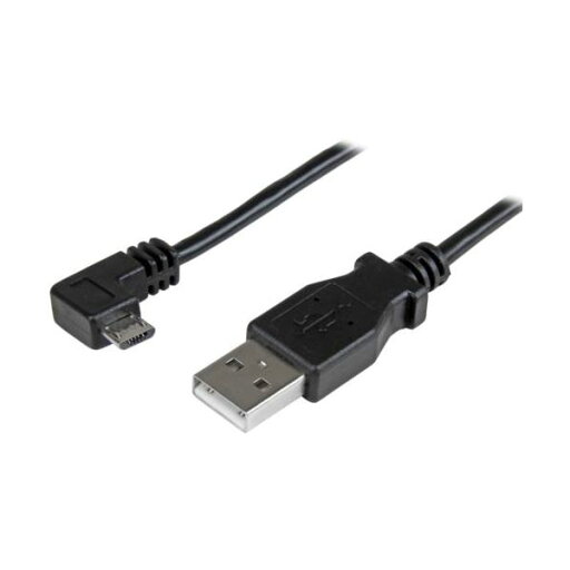 StarTech.com Micro USB L型右向きケーブル 1m Type A (オス)-Micro B (オス)充電&同期用 ブラック USBAUB1MRA 1本 StarTech.com Micro USB L型右向きケーブル 1m Type A (オス)-Micro B (オス)充電&同期用 ブラック USBAUB1MRA 1本