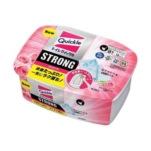 花王 トイレクイックル STRONG プレミアムローズの香り 本体 1個 (8枚) 【×5セット】 【お徳用 まとめ買い お買い得 業務用 割引 セット販売】 (掃除 トイレ用品 トイレ用洗剤 トイレ トイレ清掃) 花王 トイレクイックル STRONG プレミアムローズの香り 本体 1個 (8枚) 【×5セット】 【お徳用 まとめ買い お買い得 業務用 割引 セット販売】 (掃除 トイレ用品 トイレ用洗剤 トイレ トイレ清掃)