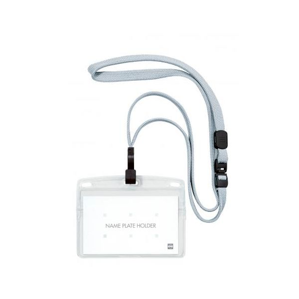 オープン工業 吊り下げ名札 フック式 ヨコ名刺 1枚 クールグレー NL-22P-CGY 【×10セット】 【 セット..