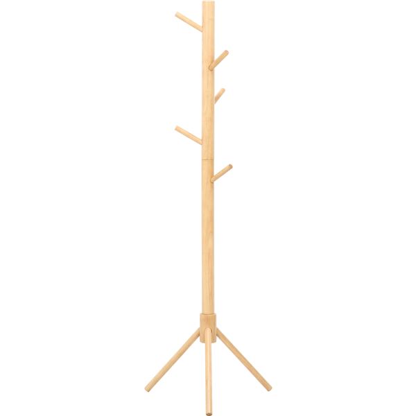 超極太ポールハンガー LOG NA ナチュラル 組立式（メーカー名:不二貿易） インテリア 家具 収納家具 ハンガーシェルフ ワードローブ