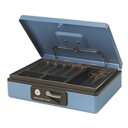 【プラス 事務用品 PLUS 文具 オフィス用品 文具】 手提げ金庫 / セーフティーボックス 【小型】 コンパクト 軽量 シリンダー錠付き CB-040G ブ...
