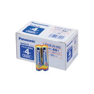 パナソニック アルカリ乾電池 EVOLTA 単4形 LR03EJN / 40S 1パック (40本) 家電 生活家電 住宅設備家電
