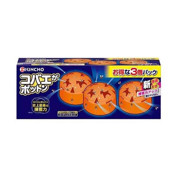 大日本除虫菊 コバエがポットン置き型3個入り