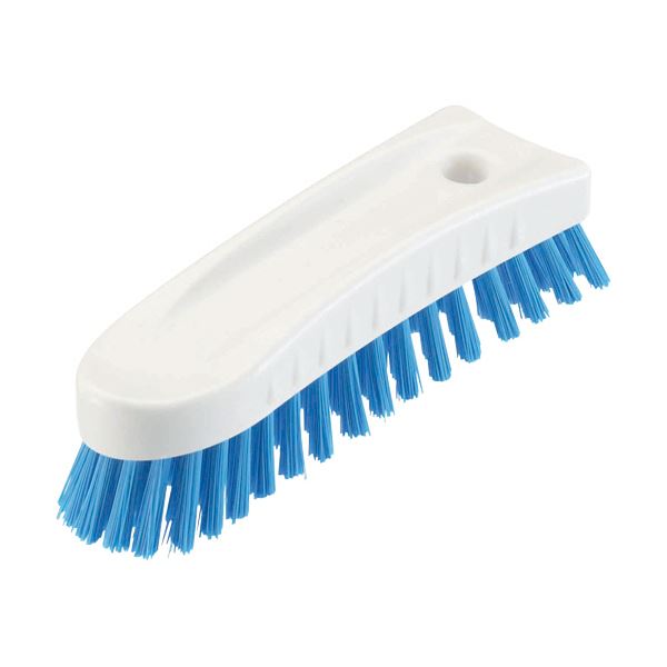 山崎産業HGハンドブラシS（ソフト） ブルー CL612-000X-MB-BL 1個 キッチン 食器 たわし スポンジ ブラシ
