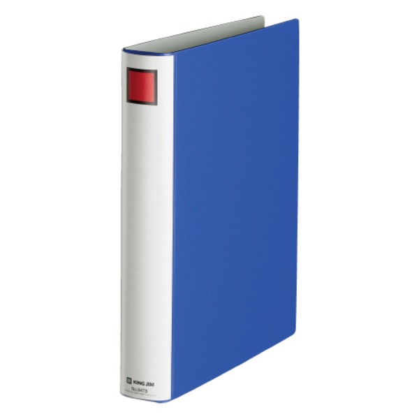 (業務用 10セット) キングジム パイプ式ファイル / スーパードッチ 【A4 / タテ型】 とじ厚：30mm 8473 青【お徳用セット まとめ買い 割安 割引 セット販売】