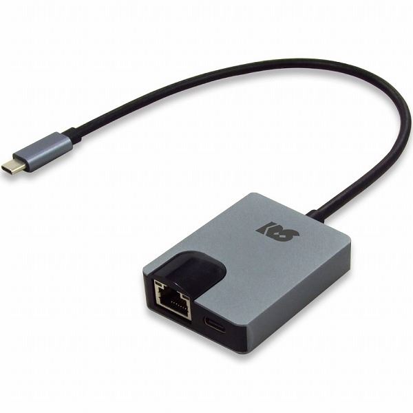 ラトックシステム USB Type-C ギガビット対応LANアダプター （PD対応・30cmケーブル） RS-UCLAN-PD