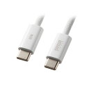 サンワサプライ USB Type-Cシリコンメッシュケーブル PD60W ホワイト 2m KU-CCP60SM20W(2)