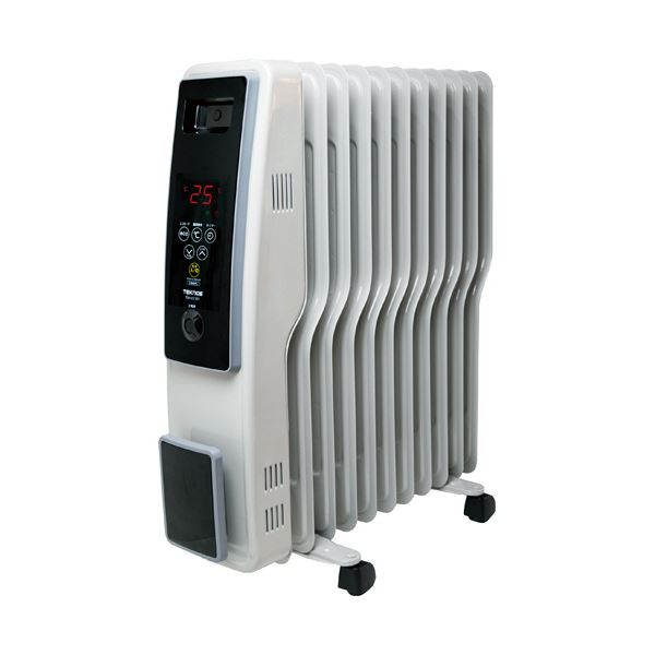 千住 TEKNOSオイルヒーター グレイッシュホワイト TOH-D1101 1台 家電 季節・空調家電 生活家電 住宅設備家電 季節家電（冷暖房・空調） ヒーター オイルヒーター