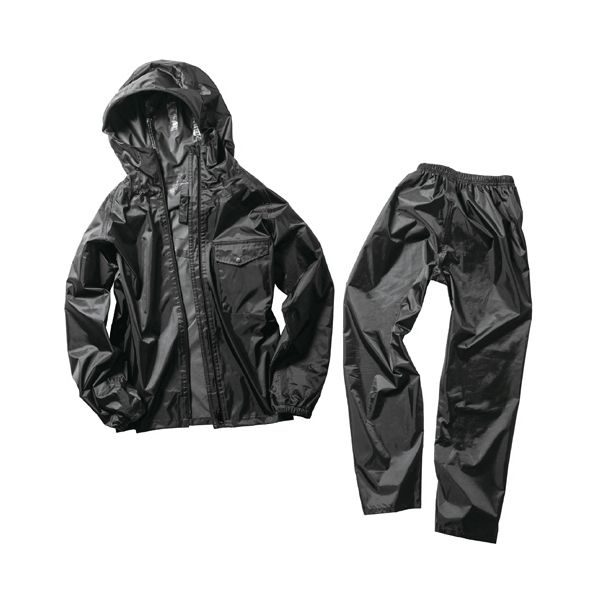 マック レインキーパースーツ ブラック Lサイズ AS-5110-L 1着