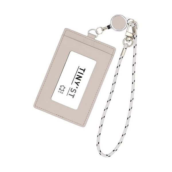 レイメイ藤井 タイニスト リール付パスケース ベージュ NP1075J