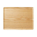 【2個セット】 アサヒ興洋 木製トレー ノンスリップ S(27×20cm) ブラウン NC22-06(3)