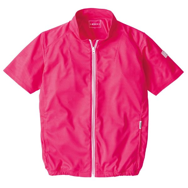 村上被服 HOOH 半袖ニットブルゾン V771 ピンク サイズ：4L 服単品 〔バッテリー・ファン・ケーブル別..