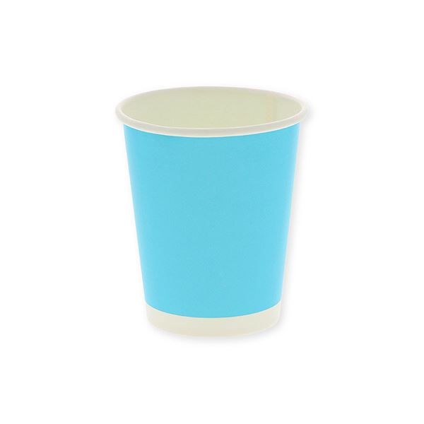 シモジマHEIKO ペーパーカップ アイス・ホット兼用 8オンス （295ml） ライトブルー 口径80mm #0045359331セット （1000個：50個×20パック）【 お徳用 まとめ買い お買い得 】 キッチン用品・食器 日用雑貨・キッチン用品 キッチン 台所用品