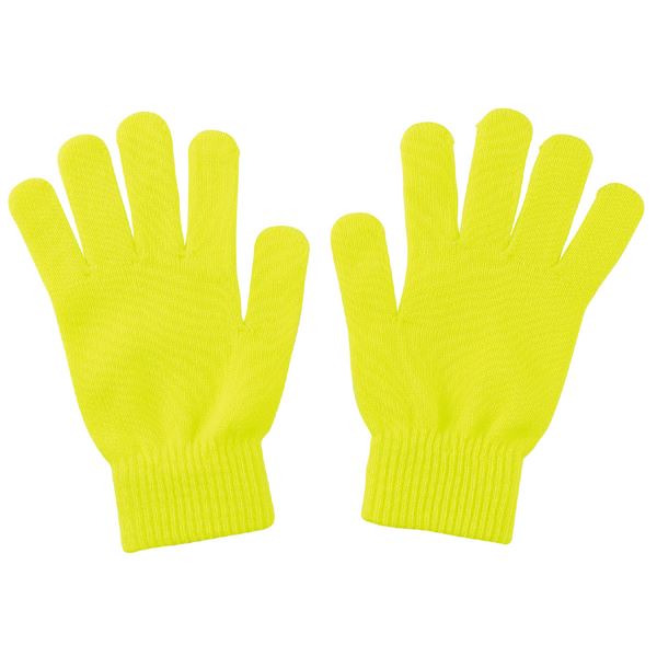 カラーのびのび手袋 大 蛍光イエロー 【×10セット】 【お徳用 まとめ買い お買い得 業務用 割引 セット販売】 （ 掃除用品 文房具・事務用品 生活雑貨 オフィス用品 日用品雑貨 日用消耗品 文房具 お掃除 ）