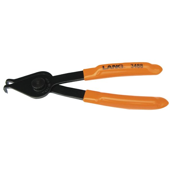 LANGTOOLS ラングツール スナップリングプライヤー 90度アングル 全長152mm 穴リング11.5〜25.4mm 3488