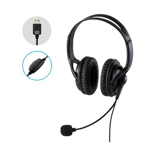 ELECOM エレコム 両耳大型USB有線ヘッドセットブラック HS-HP02SUBK 1個 【×3セット】 【お徳用 まとめ買い お買い得 業務用 割引 セット販売】 ELECOM エレコム 両耳大型USB有線ヘッドセットブラック HS-HP02SUBK 1個 【×3セット】 【お徳用 まとめ買い お買い得 業務用 割引 セット販売】