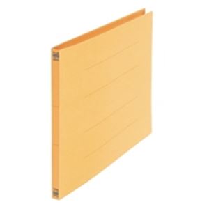 (業務用5セット) プラス フラットファイル/紙バインダー 【B4/2穴 10冊入り】 ヨコ型 012N イエロー(黄)
