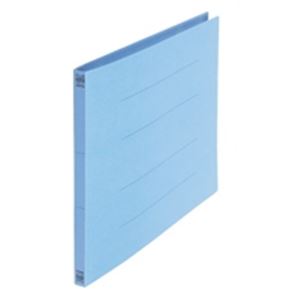(業務用5セット) プラス フラットファイル/紙バインダー 【B4/2穴 10冊入り】 ヨコ型 012N ロイヤルブルー(青)