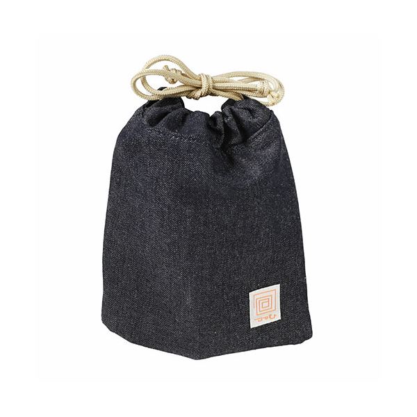 ケンコー ・ トキナー 包(つつむ) 巾着ポーチ プレミアムデニム KEN34292 文具 オフィス用品 業務用 文具 オフィス 事務用品 事務 袋