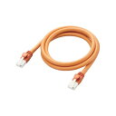 【3セット まとめ買い】 エレコム LANケーブル CAT6A 1m 高速 10Gbps ストレート 爪折れ防止 オレンジ LD-GPAT / DR1 / RSX3 【お徳用 まとめ買い お買い得 業務用 割引 セット販売】(2)