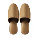 TANOSEE 【お徳用セット】 TANOSEE 最高級レザー調スリッパ 吊り込み ベージュ 1足 【×5セット】 【お徳用 まとめ買い お買い得 業務用 割引...