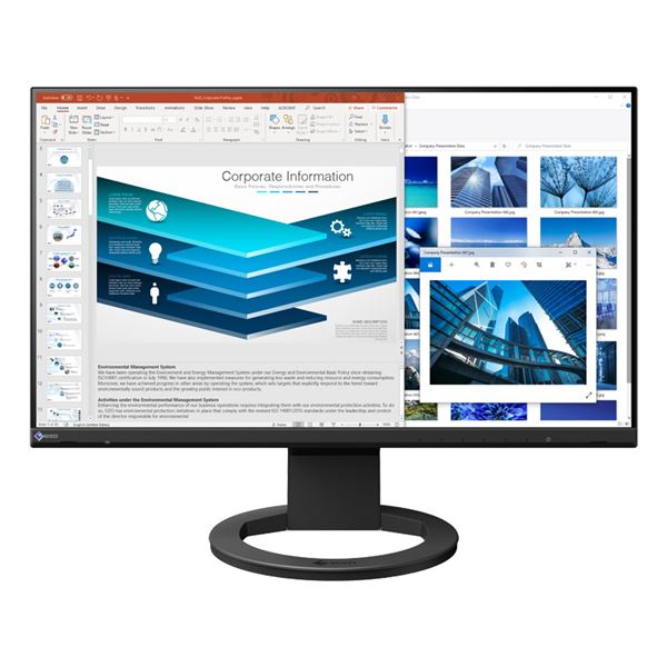 EIZO 液晶ディスプレイ 23.8型 / 1920×1080 / HDMI、DisplayPort、USBType-C / ブラック / スピーカー:あり EV2480-ZBK