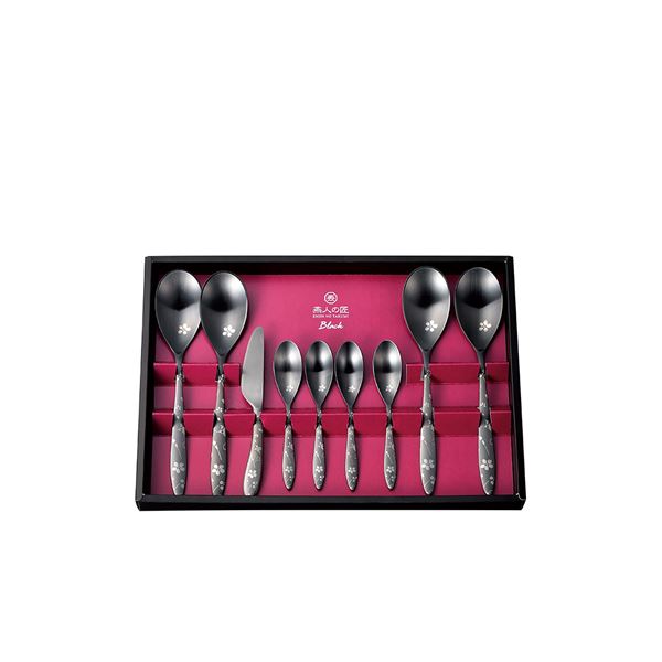 燕人の匠ブラック桜吟・カトラリー9...