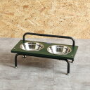 ペット用 食器 ペット用品 エサ皿 犬用 猫用 GIANNA ジェンナ GR グリーン 【 ペットフード ・ ペット用品 犬用品 猫用品 うさぎ ハムスター モルモット ペットフード 遊び PET グッズ 】