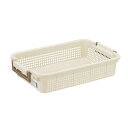 【2個セット お徳用セット】 不動技研 重ね収納バスケットMS アイボリー F26507 (収納 積み重ね ケース) 【お徳用 まとめ買い お買い得 業務用 割引 セット販売】 ( 掃除用品 文房具・事務用品 生活雑貨 オフィス用品 日用品雑貨 日用消耗品 文房具 お掃除 )