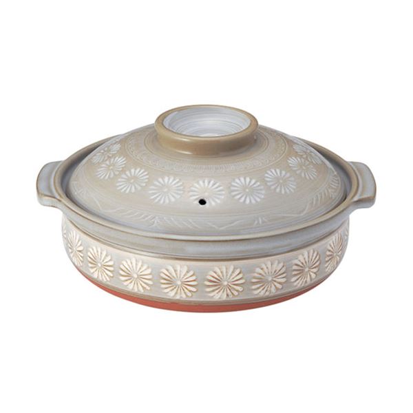 三陶 銀峯花三島7号深鍋 ガス火専用 MMT10715 【 キッチン用品・食器・調理器具 日用雑貨・キッチン用品 キッチン 鍋・フライパン 圧力鍋 】