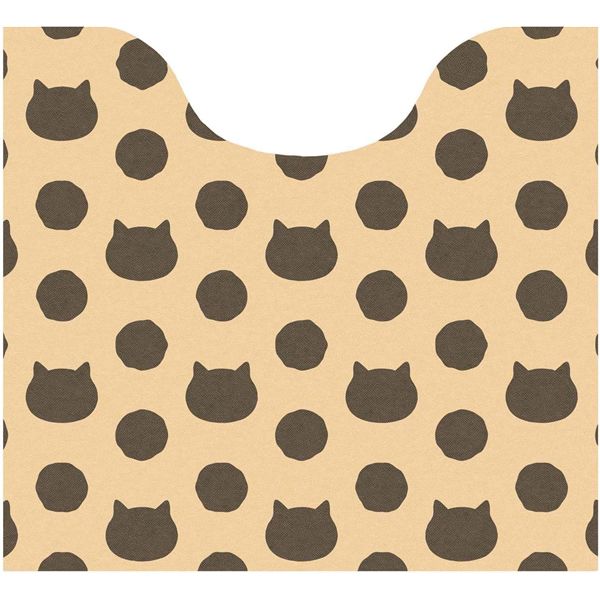 【2個セット】 オカトー 使い捨て トイレマット キャットベージュ 6枚入