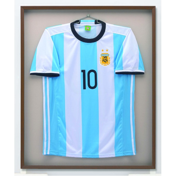 〔 受注生産 〕ユニフォーム額 890×730mm ブラウン 木製額 専用ハンガー付き 6505 額 額縁 フレーム