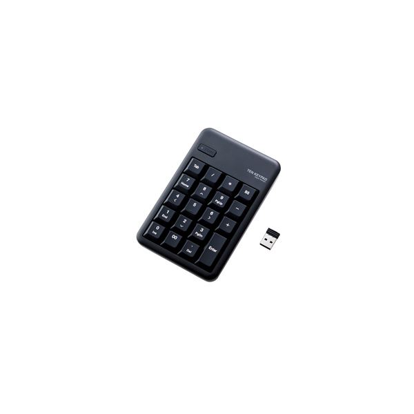 ELECOM エレコム ワイヤレステンキーボード / Mサイズ / メンブレン / 高耐久 / ブラック TK-TDM017BK 【×2セット】 【お徳用 まとめ買い お買い得 業務用 割引 セット販売】
