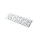 ELECOM エレコム PC機器 Bluetoothコンパクトキーボード / パンタグラフ式 / 薄型 / マルチOS対応 / ホワイト TK-FBP101WH(2)