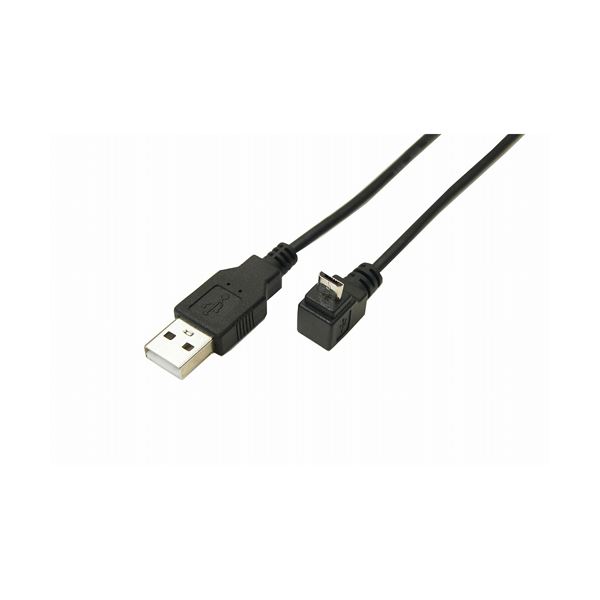 変換名人 USB A to micro上L型100cmケーブル USBA-MCUL / CA100 【×10セット】 【お徳用 まとめ買い お買い得 業務用 割引 セット販売】