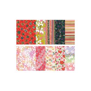 【お買い得　まとめ買い 】 hanaoka A3判高級友禅和紙10枚 Aセット【×2セット】(2)