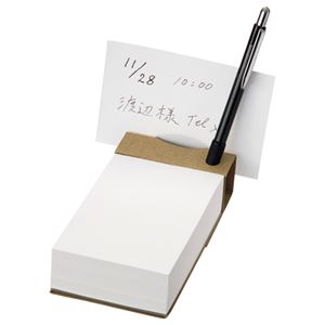 【お買い得 まとめ買い 】 TANOSEE ツインペン立てメモ クラフト表紙天のりとじ 1冊 【×20セット】