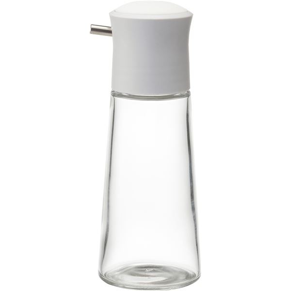 【50セット】 プッシュ式 調味差し/醤油さし 【Mサイズ ホワイト】 本体:ソーダガラス 『スタビアリュクス』【代引不可】