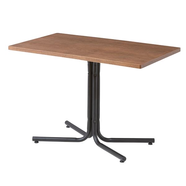 センターテーブル リビングテーブル 幅100cm ブラウン 長方形 スチールフレーム ダリオ カフェテーブル リビング ダイニング