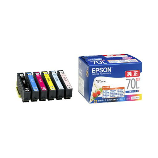 EPSON 純正品 エプソン インクカートリッジ 増量6色パック IC6CL70L 1箱 (6個:各色1個) 【×3セット】 【お徳用 まとめ買い 割引 セット販売】 プリンタ PCサプライ・消耗品 プリンターインク インク インクカートリッジ トナー エプソン(EPSON)用 EPSON 純正品 エプソン インクカートリッジ 増量6色パック IC6CL70L 1箱 (6個:各色1個) 【×3セット】 【お徳用 まとめ買い 割引 セット販売】 プリンタ PCサプライ・消耗品 プリンターインク インク インクカートリッジ トナー エプソン(EPSON)用