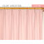 ストライプ柄 シンプル 遮光カーテン / 2枚組 100×110cm ピンク / 遮熱 2重加工 形状記憶 洗える 『ライル』 九装