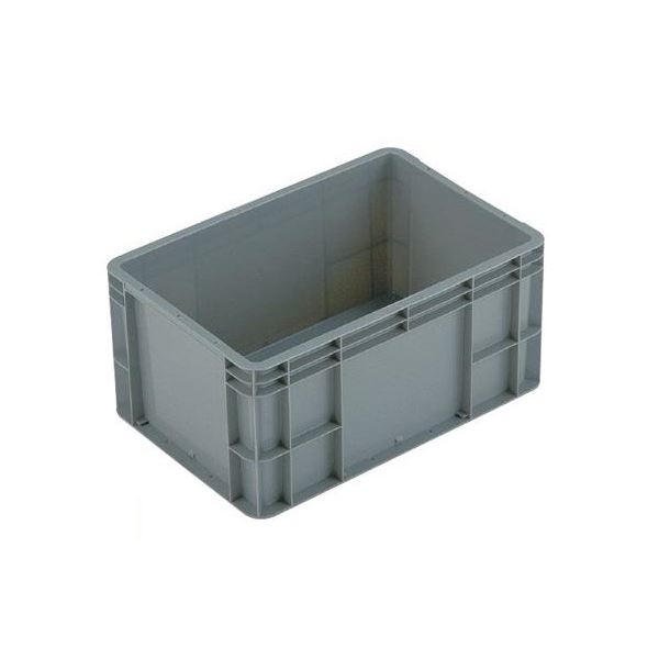 TP規格コンテナボックス 【TP-342.5B 穴無し】 Yグレー 相互モジュール嵌合可 （ 掃除用品 文房具・事務用品 生活雑貨 オフィス用品 日用品雑貨 日用消耗品 文房具 お掃除 ）