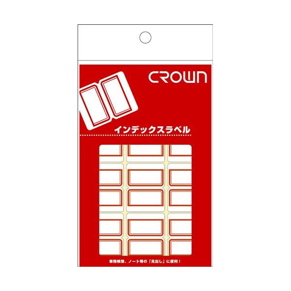 クラウンアドインデックス CR-ID1-R 赤枠 1P入 【×50セット】 【お徳用 まとめ買い お買い得 業務用 割引 セット販売】 日用品雑貨・文房具・手芸 文房具・事務用品 文具 オフィス用品 文房具 事務用品 ラベルシール・プリンタ