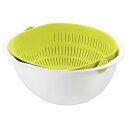 ボウル一体型ざる / 調理器具 【小サイズ グリーン】 日本製 食器洗浄機対応 『ミラくるザル・ボウル』 〔キッチン 台所〕 【 キッチン用品・食器・調理器具 日用雑貨・キッチン用品 調理器具・製菓器具 キッチン ボウル ざる 】(3)