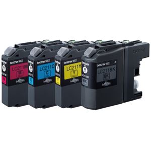 BROTHER ブラザー インクカートリッジ お徳用 4色 LC211-4PK 1箱 （4個：各色1個） 【×3セット】 【お徳用 まとめ買い お買い得 業務用 割引 セット販売】 プリンタ PCサプライ・消耗品 プリンターインク インク インクカートリッジ トナー インク・カートリッジ