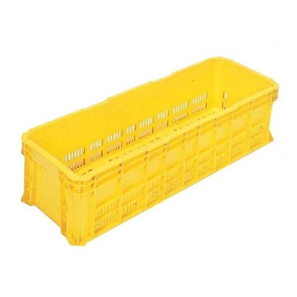 リステナー / 網目コンテナボックス 【MB-45】 イエロー メッシュ構造 〔みかん 果物 野菜等収穫 保管 保存 物流〕 （ 掃除用品 文房具・事務用品 生活雑貨 オフィス用品 日用品雑貨 日用消耗品 文房具 お掃除 ）