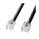 サンワサプライ モジュラーケーブル (黒) TEL-N1-30BKN2 モジュラーケーブル(電話線)黒生活用品・インテリア・雑貨 日用雑貨 ケーブル・コード・プラグ・モジュラー(3)