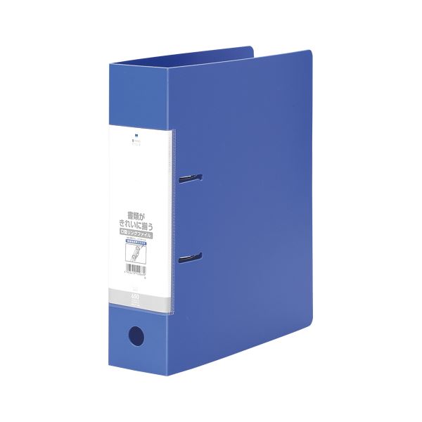 リヒトラブ リクエスト・D型リングファイル A4判タテ型 （背幅74mm） G2280-8 青 1冊入 【×5セット】 ..