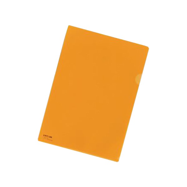 リヒトラブ カラークリヤーホルダー A4判 F-78EC-4 橙 1枚入 【×50セット】 【お徳用 まとめ買い お買..