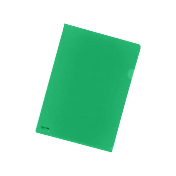 リヒトラブ カラークリヤーホルダー A4判 F-78EC-7 緑 1枚入 【×50セット】 【お徳用 まとめ買い お買..